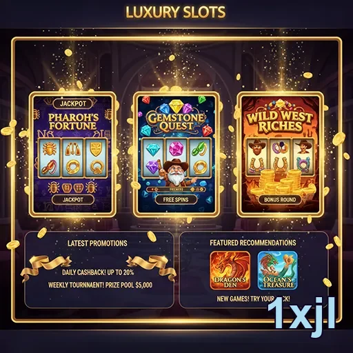 1xjl luxury slots promotions